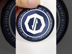 Etiqueta de transferência de silicone tatami personalizada para uso em vestuário