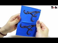 Impressora de etiquetas 3D de design personalizado Tpu Soft 3D Rebocado Tpu Transferência de calor Rebocado Flocked Logotipo personalizado C