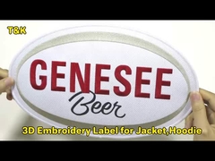 Acessórios de vestuário Patches de bordado 3D Etiquetas de impressão térmica