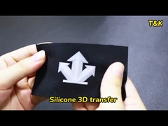 Etiquetas de transferência de calor de silicone 3D de qualidade Impressão de tela Etiquetas de roupas da China