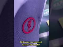 Microfiber imprimiu o silicone aumentado Logo Patch For Clothing Brand etiqueta