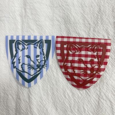 Custom Rectangle Silicone Heat Transfer Label for Multiple Usage with 3D Embossed Design