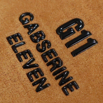Custom Logo 3D Embossed Eco-Friendly Silicone Heat Transfer Labels for Clothing Use
