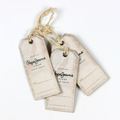 Matte Laminated Swing Tags 5.5x9cm Custom Logo