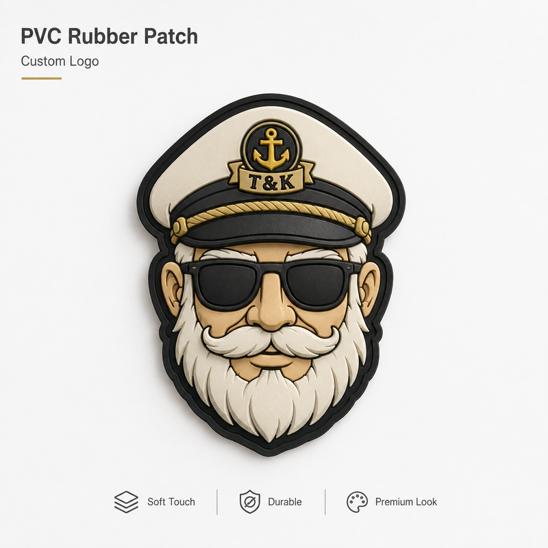 Eco-Friendly 3D Soft Customized Rubber Badge Silicone Patch for Garments and Bags