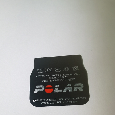 Projeto privado Logo Labels Damask Clothing Tag tecido personalizado