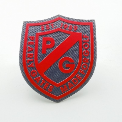 Etiquetas da impressão da tela do silicone da roupa, 3D Logo Silk Screen Labels