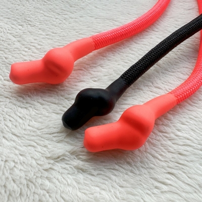 Desporto Poliéster Cordão de cordão de tração Vestuário cabeça de silicone trançada 5mm-8mm