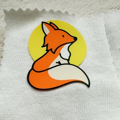 Etiquetas 3D coloridas de transferência de calor de silicone sustentáveis para camisetas