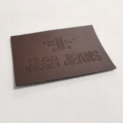 Ferro de transferência de calor personalizado em couro genuíno Patches de couro gravados para chapéus Roupas bolsas sapatos jeans