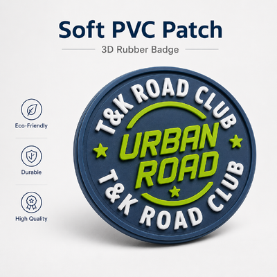Etiquetas personalizadas de roupas de borracha de silicone suave com características antiderrapante Opções de cores ricas e material de PVC não tóxico e ecológico