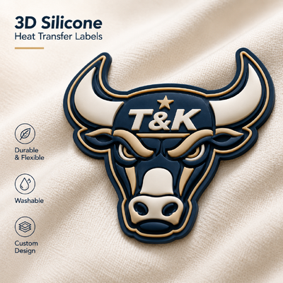 Impressão de etiquetas de transferência de calor de silicone certificadas SGS para roupas esportivas e roupas