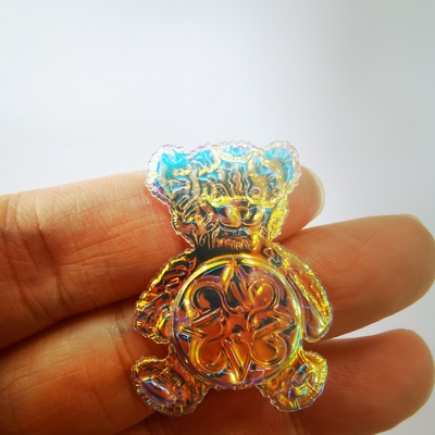 Crachá lavável do revestimento do remendo mágico elegante feito sob encomenda da cor 3D TPU