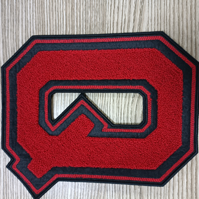 Teste padrão bordado colorido Logo Towel Chenier do remendo de pano grande